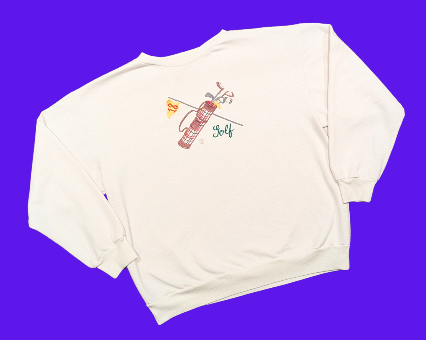 Vintage 1990's Golf Embroidery Crewneck Size M