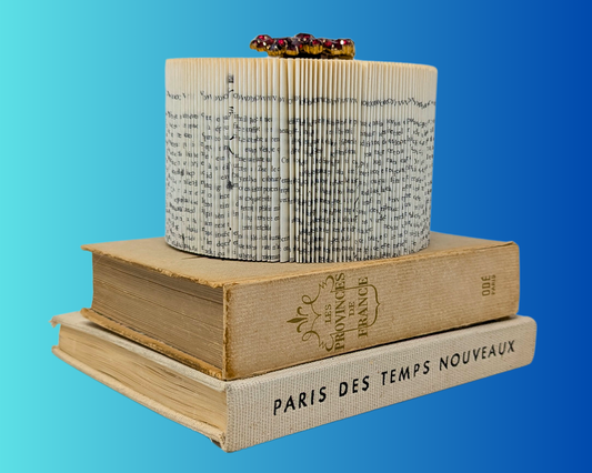 Handmade and Upcycled Book Folding Art Sculpture