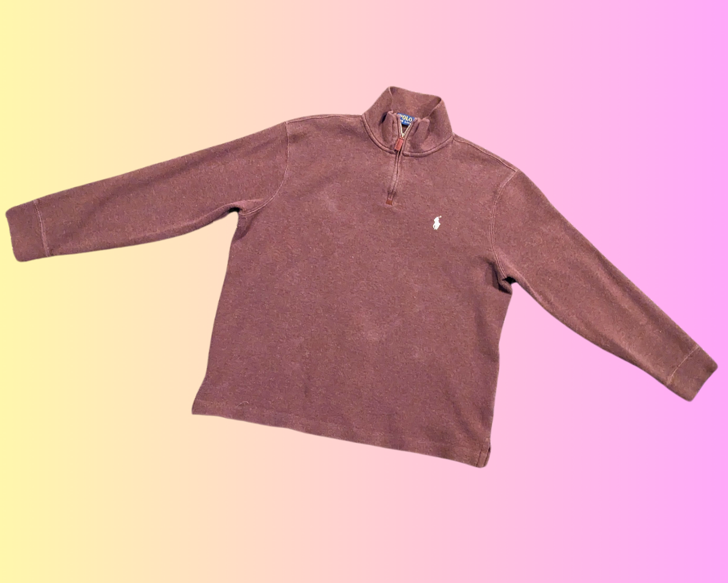 Y2K Brown, Ralph Lauren Turtleneck Shirt Size L