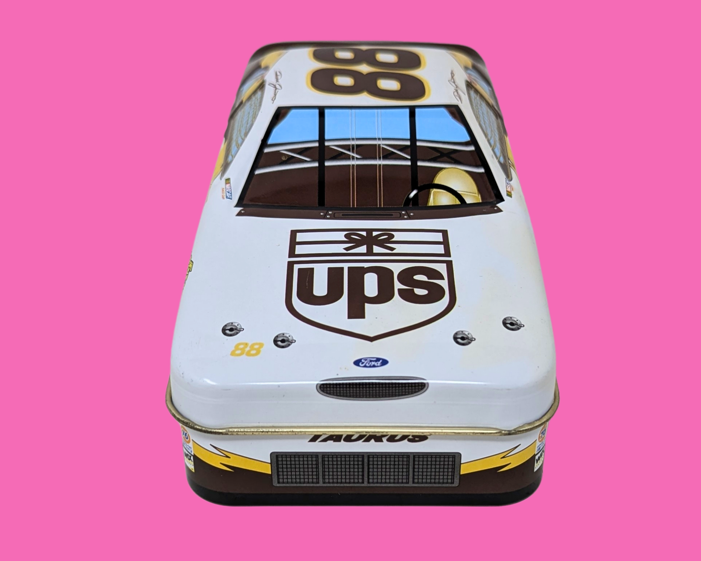 Boîte métallique de collection Y2K Nascar UPS Dale Jarrett