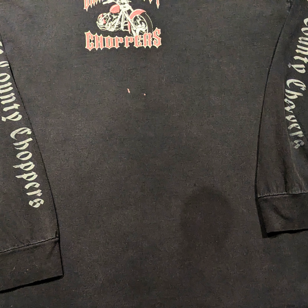 Y2K Orange Country Choppers Long Sleeves Shirt Size L