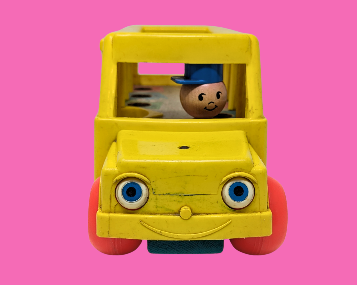 Vintage 1965 Fisher Price Bus Toy
