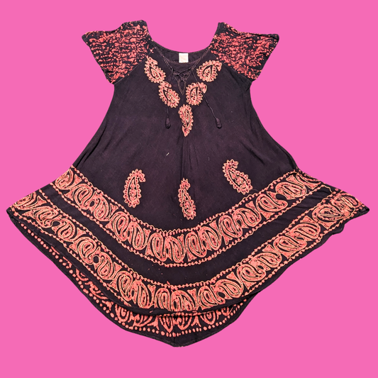 Vintage 1990's Black, Witchy Vibes Dress Size M-L