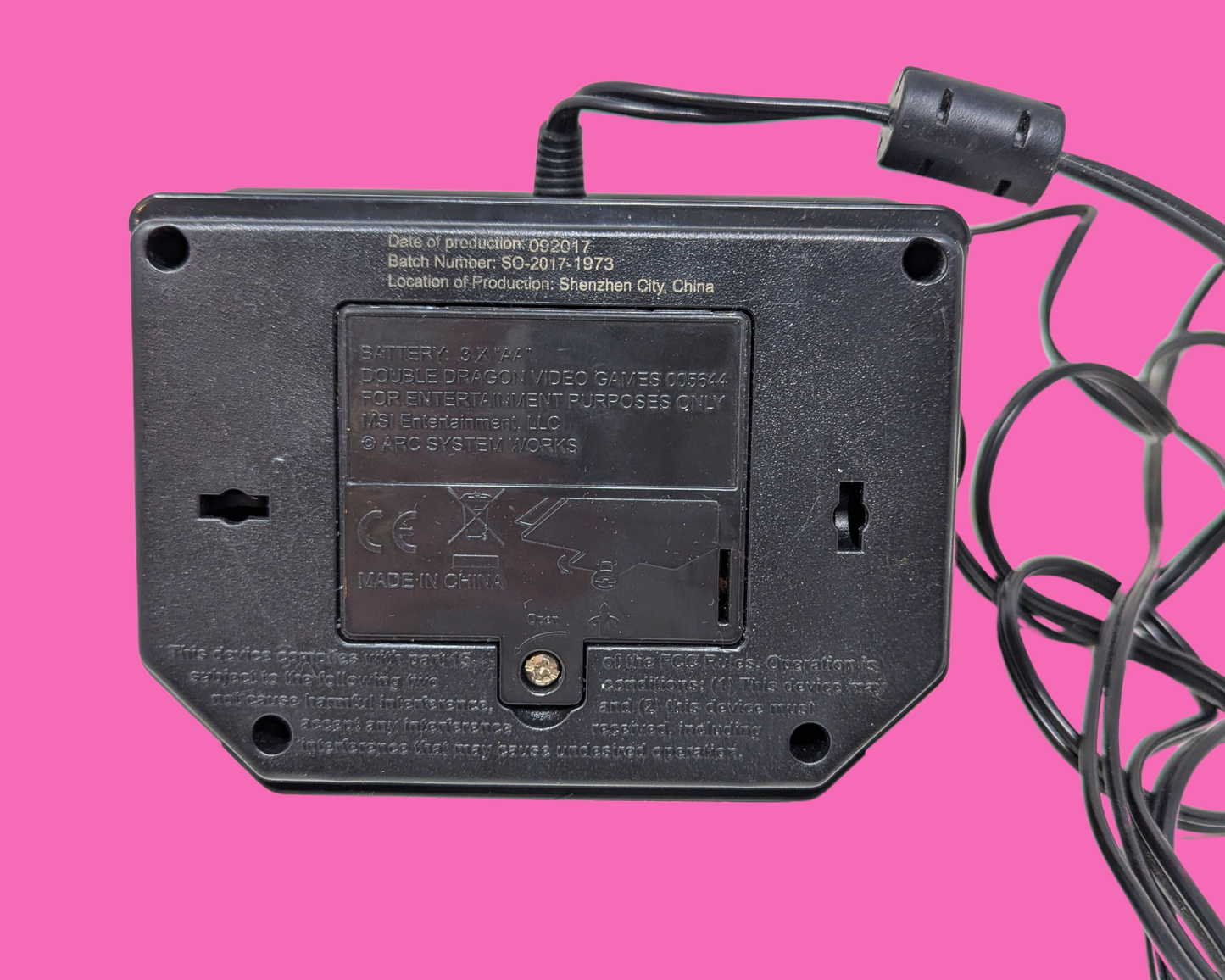 Console de jeux vidéo d'arcade MSI Double Dragon Plug &amp; Play vintage des années 1980 - Testée et fonctionnelle