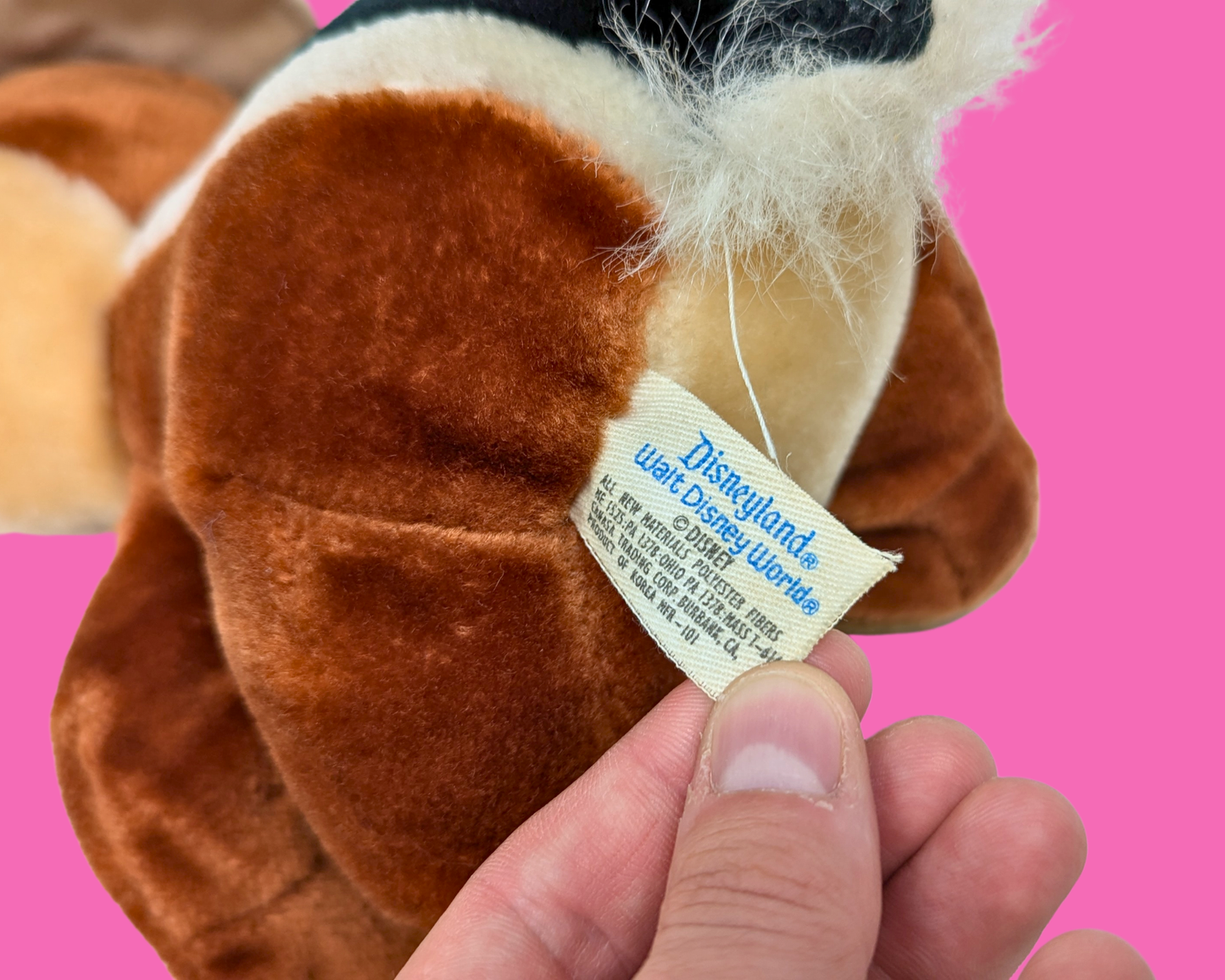 Peluche officielle Disneyland Chip 'N Dale Rescue Ranger Chip des années 1980