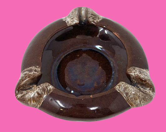 Cendrier en poterie vintage des années 1980, Saint John's, Nouveau-Brunswick