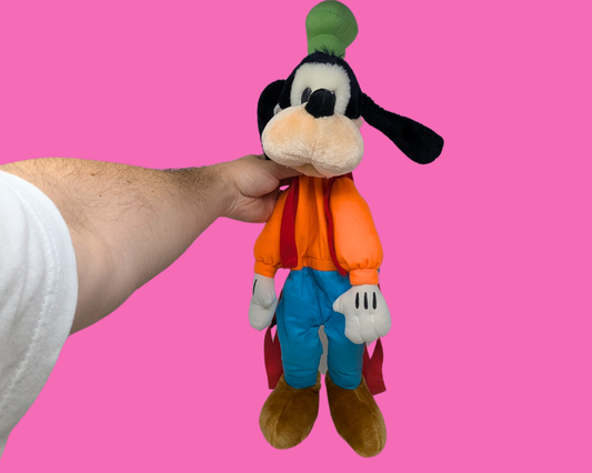 Sac en peluche vintage des années 1990 de Walt Disney Dingo