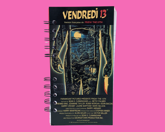 Friday The 13th French Version VHS Movie Notebook