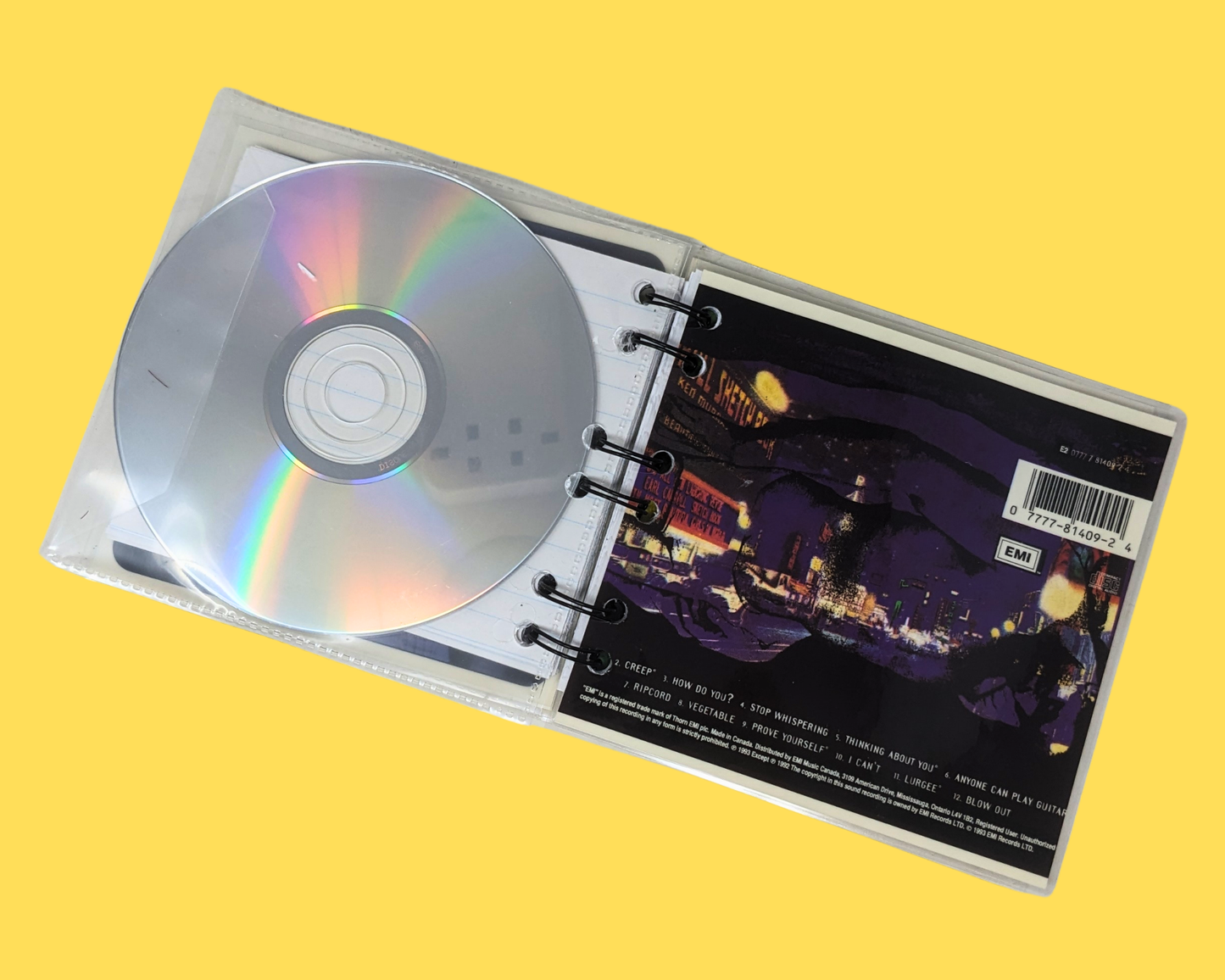 Radiohead, Pablo Honey CD Notebook