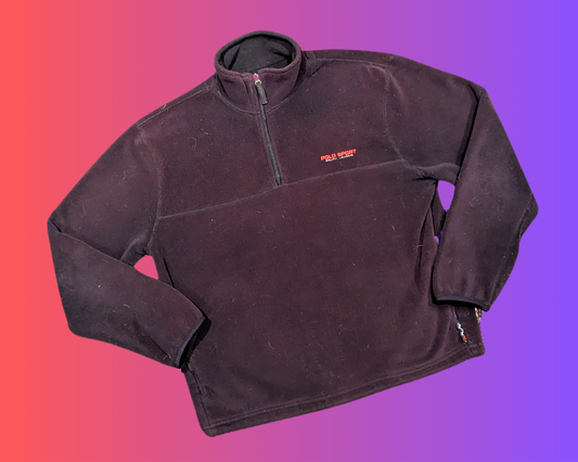 Vintage 1990's Black Ralph Lauren Fleece Size L