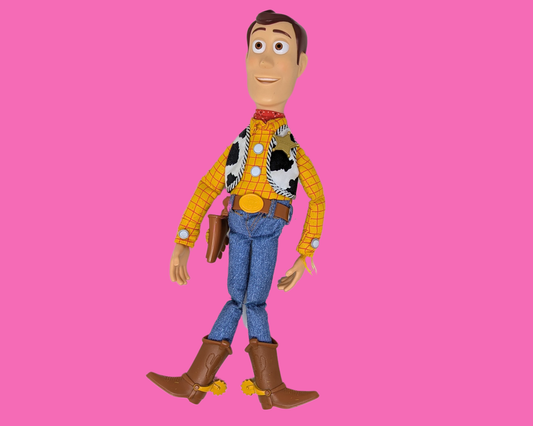 Figurine Woody Toy Story des années 1990, sans chapeau, parlant français