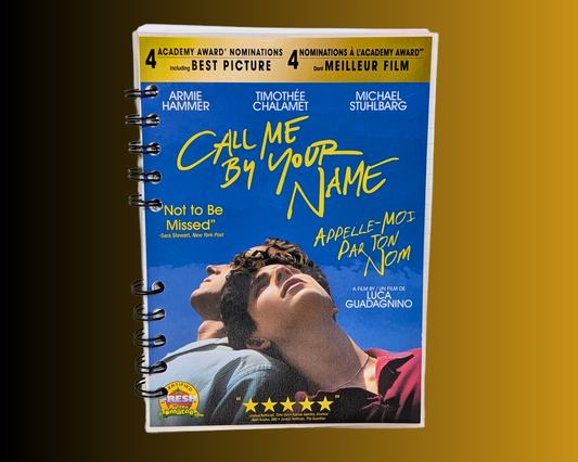 Call Me By Your Name DVD Movie Notebook