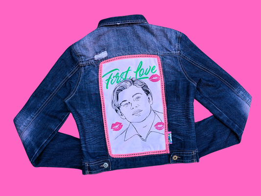 Handmade, Upcycled Leonardo DiCaprio, First Love Jacket Size L