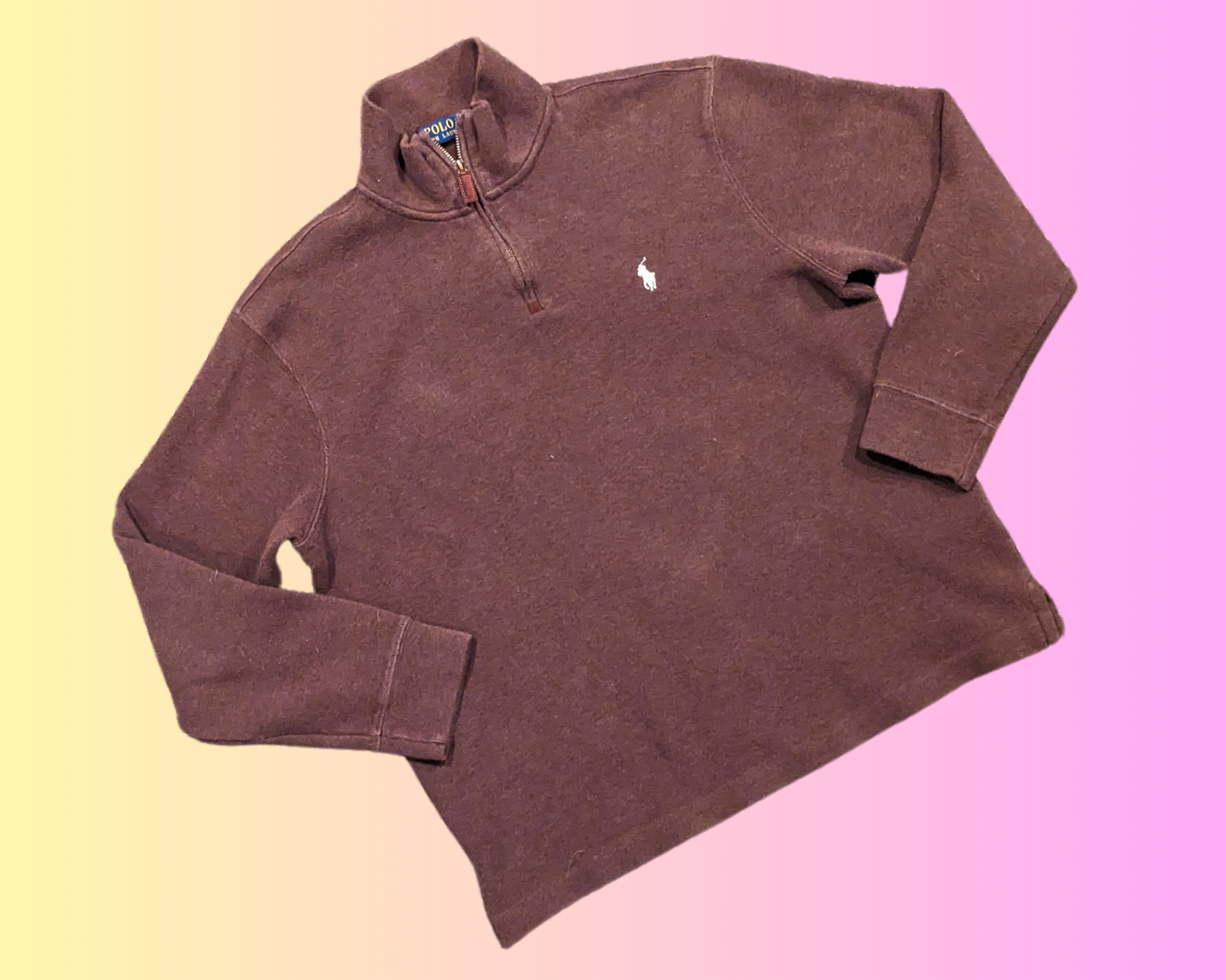 Y2K Brown, Ralph Lauren Turtleneck Shirt Size L