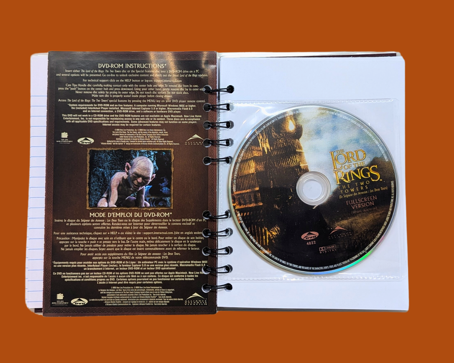 The Lord of the Rings, The Two Towers DVD Movie Notebook