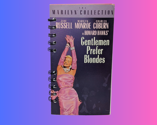 Gentlemen Prefer Blondes VHS Movie Notebook