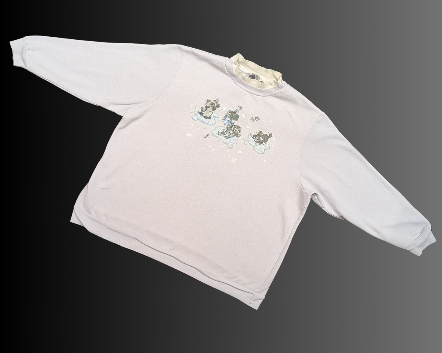 Vintage 1990's Cats With The Snowflake Crewneck Size XL