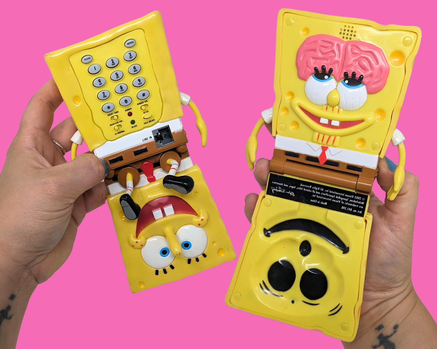 Y2K Sponge Bob Square Pants Telephone, Works But Doesn't Ring