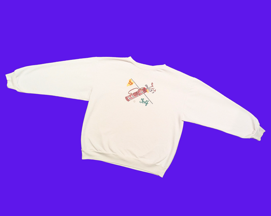 Vintage 1990's Golf Embroidery Crewneck Size M