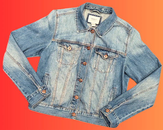 Handmade, Upcycled Teenage Mutant Ninja Turtles Denim Jacket Size M