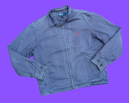 Veste en jean Ralph Lauren The Dark Knight, The Joker, fabriquée à la main et recyclée, taille M