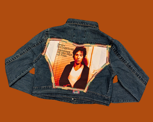 Handmade, Upcycled Bruce Springsteen Jacket Size XL