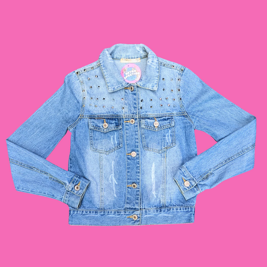 Scooby-Doo Upcycled T-Shirt Denim Jacket Size XS