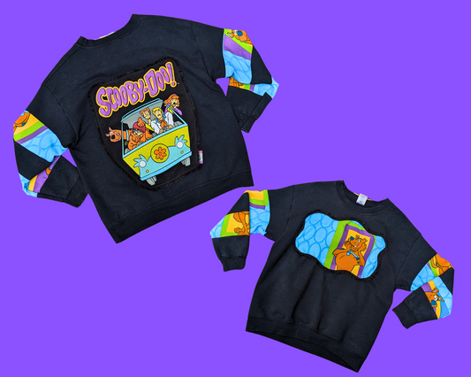 Upcycled Scooby-Doo Crewneck Size M