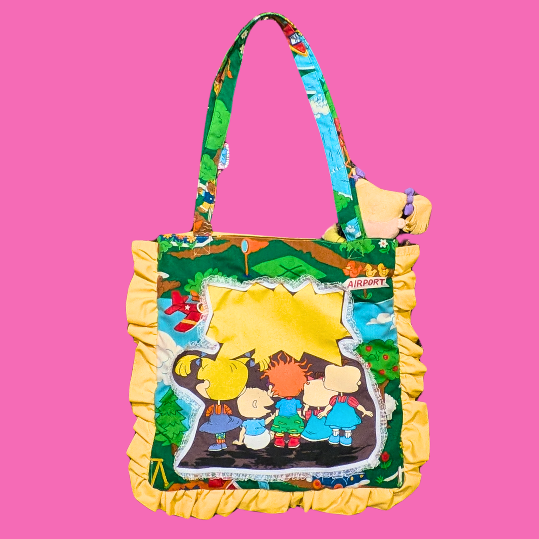 Handmade, Upcycled Rugrats Tote Bag