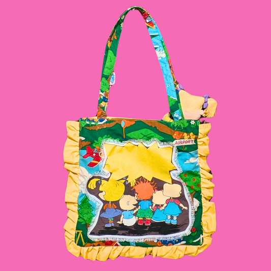 Handmade, Upcycled Rugrats Tote Bag
