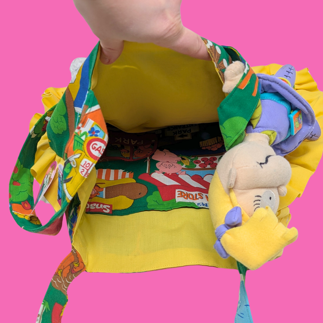 Handmade, Upcycled Rugrats Tote Bag