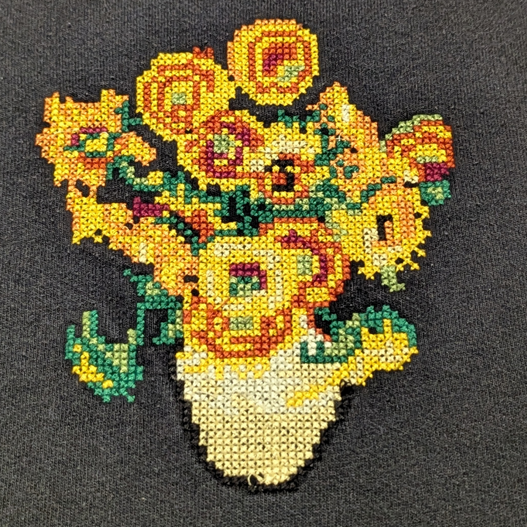Zara Vincent Van Gogh Sun Flowers Crewneck Size S