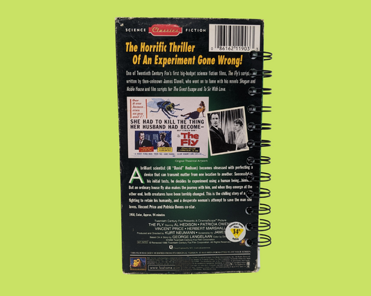 The Fly VHS Movie Notebook