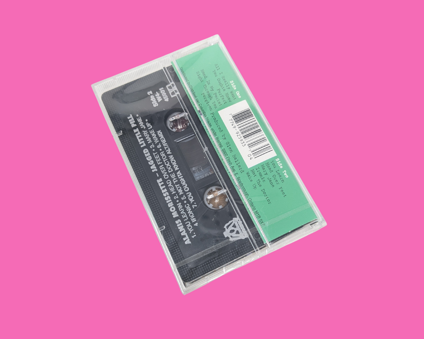 Alanis Morissette Jagged Little Pill Sealed Cassette Tape et Jagged Little Pill Live Handmade VHS Movie Notebook