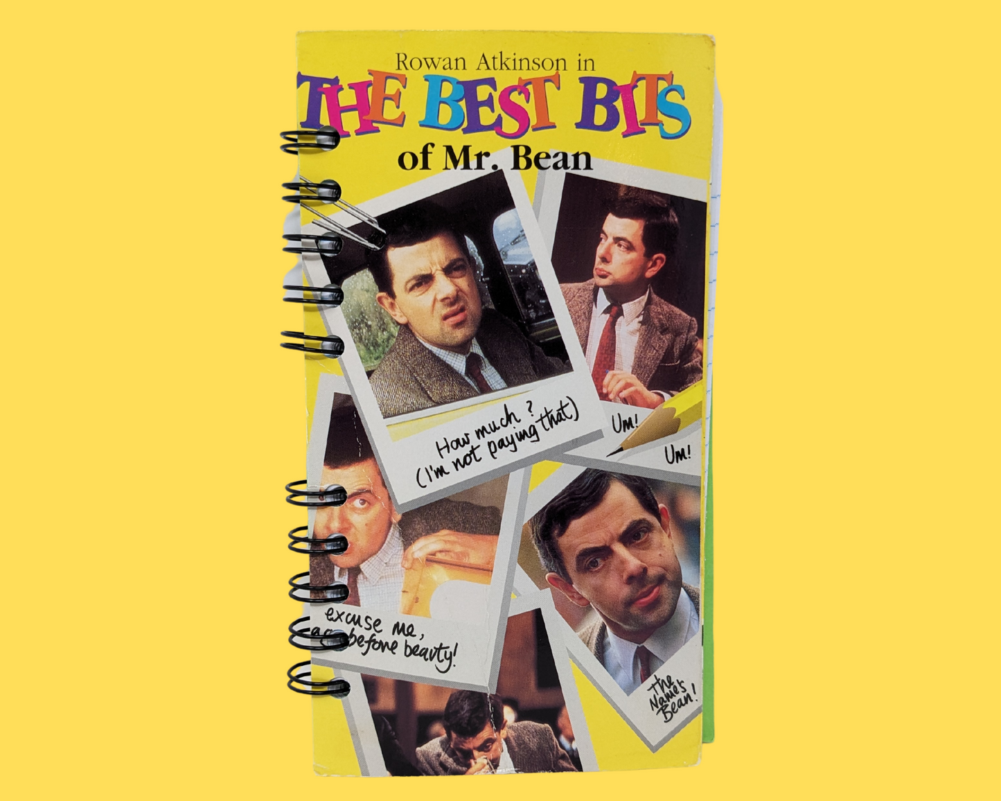 Les meilleurs morceaux de Mr. Bean VHS Movie Notebook