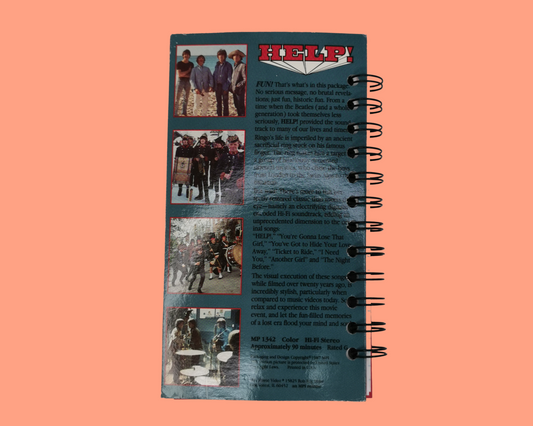 Help! The Beatles VHS Movie Notebook