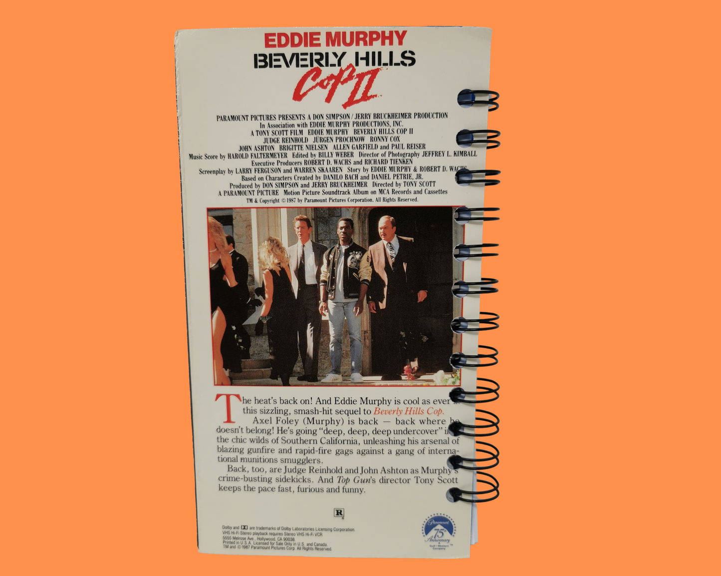 Cahier de film VHS Beverly Hills Cops II