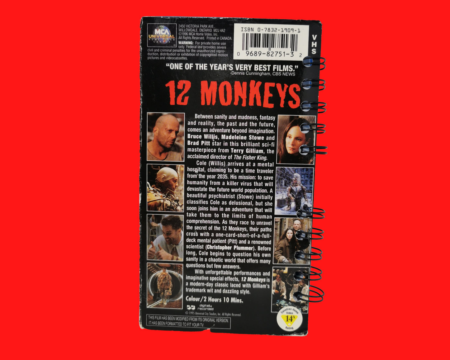 Cahier de film VHS 12 singes