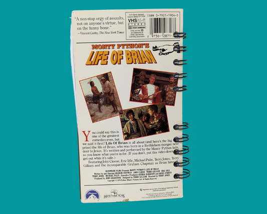 Monty Python's Life Of Brian VHS Movie Notebook
