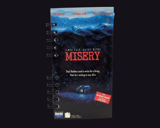 Misery VHS Movie Notebook