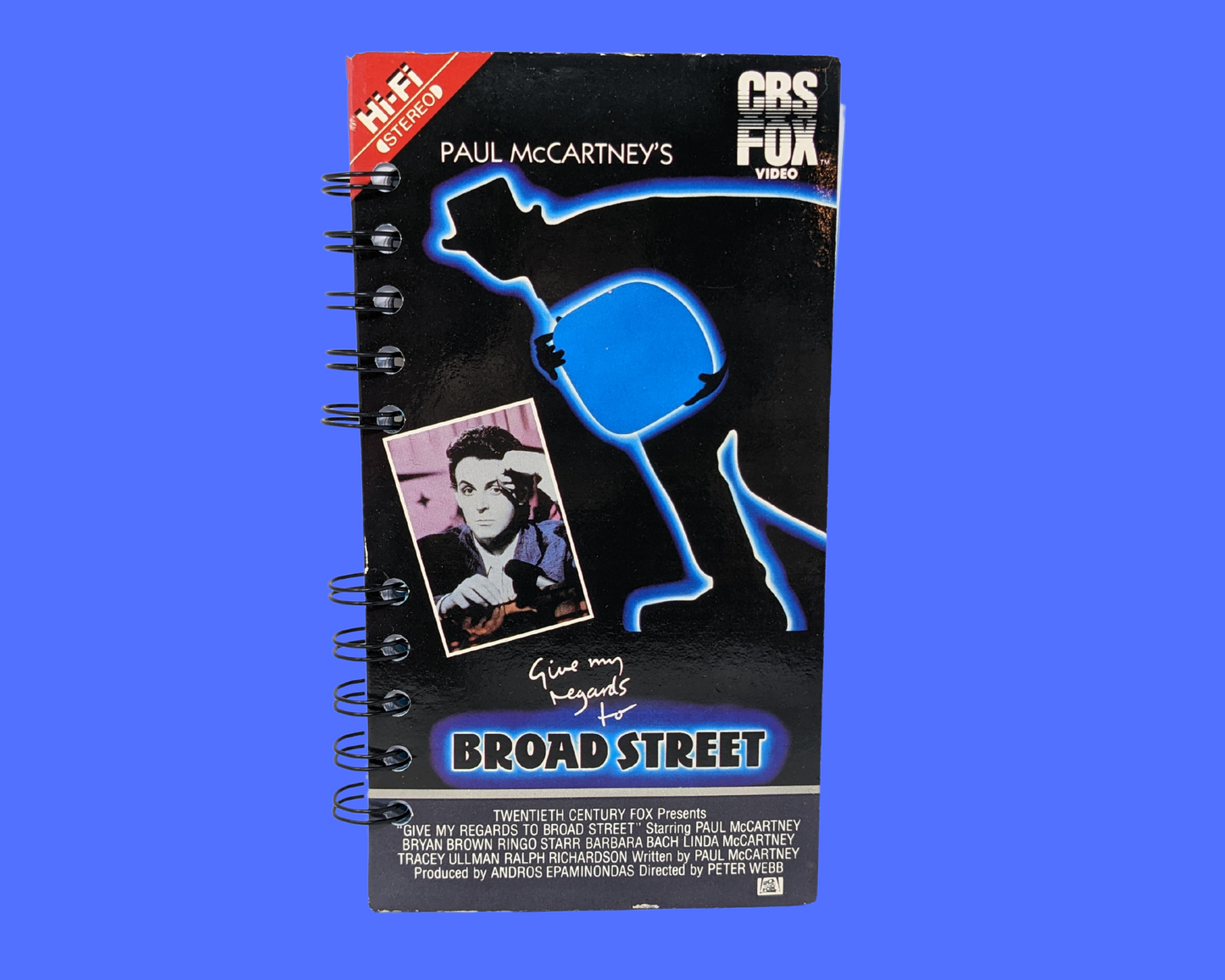 Donnez mes salutations à Broad Street VHS Movie Notebook