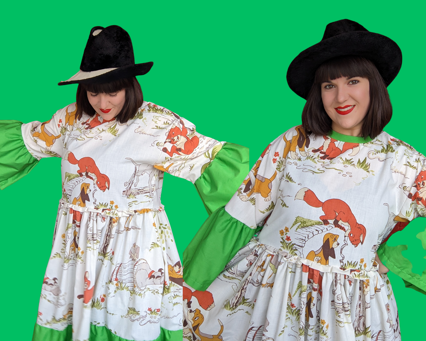 Fait à la main, robe t-shirt Pokemon drap de lit recyclé pour SML-XL
