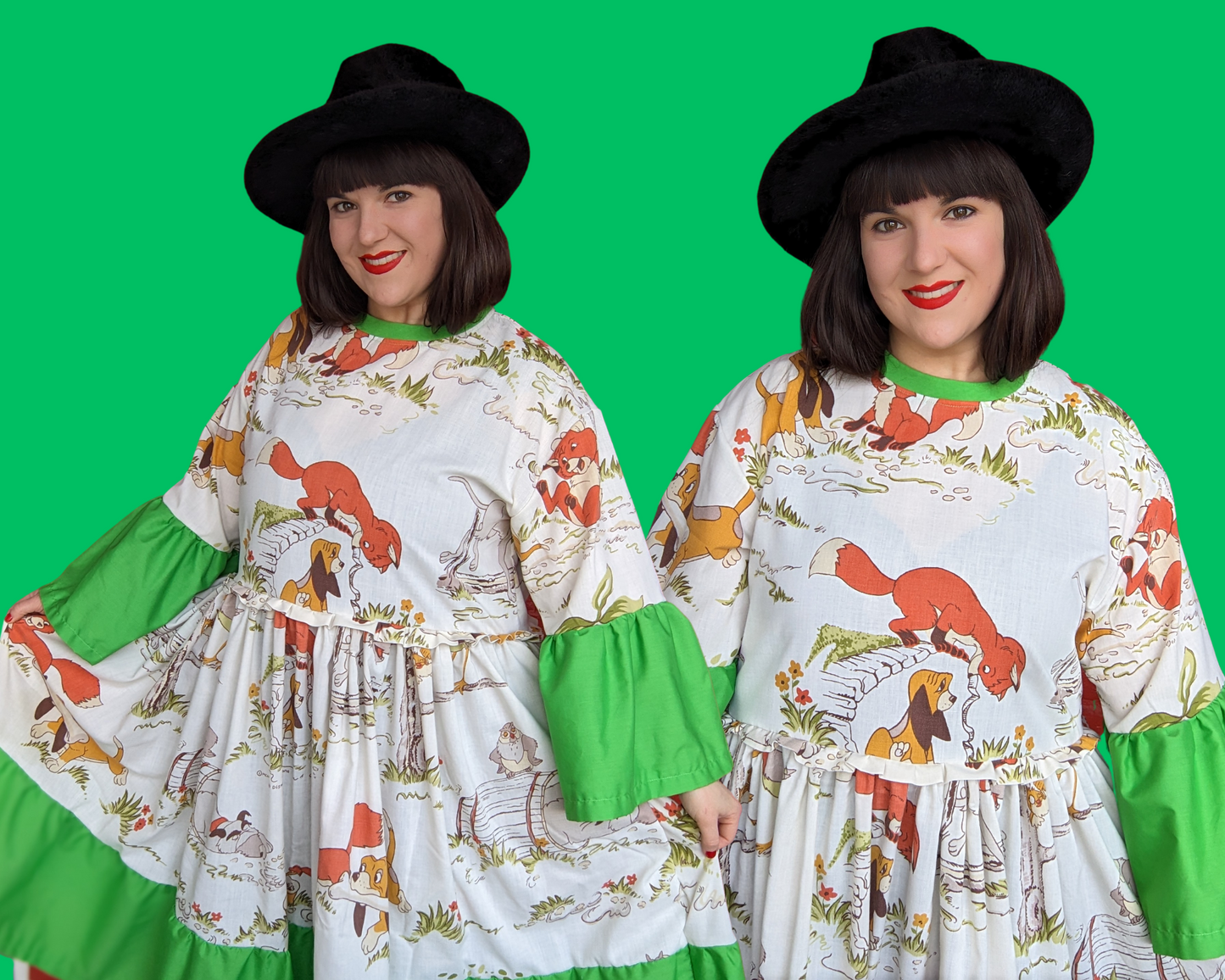 Fait à la main, robe t-shirt Pokemon drap de lit recyclé pour SML-XL