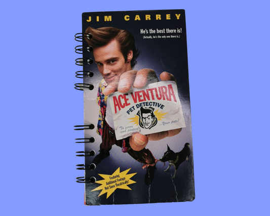 Ace Ventura Pet Detective Upcycled VHS Movie Notebook