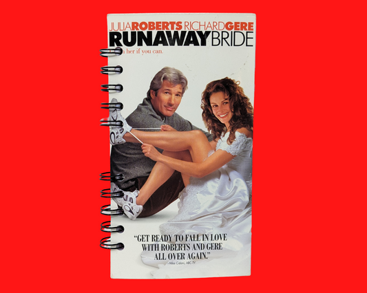 Runaway Bride VHS Movie Notebook