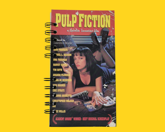 Cahier de film VHS recyclé Pulp Fiction