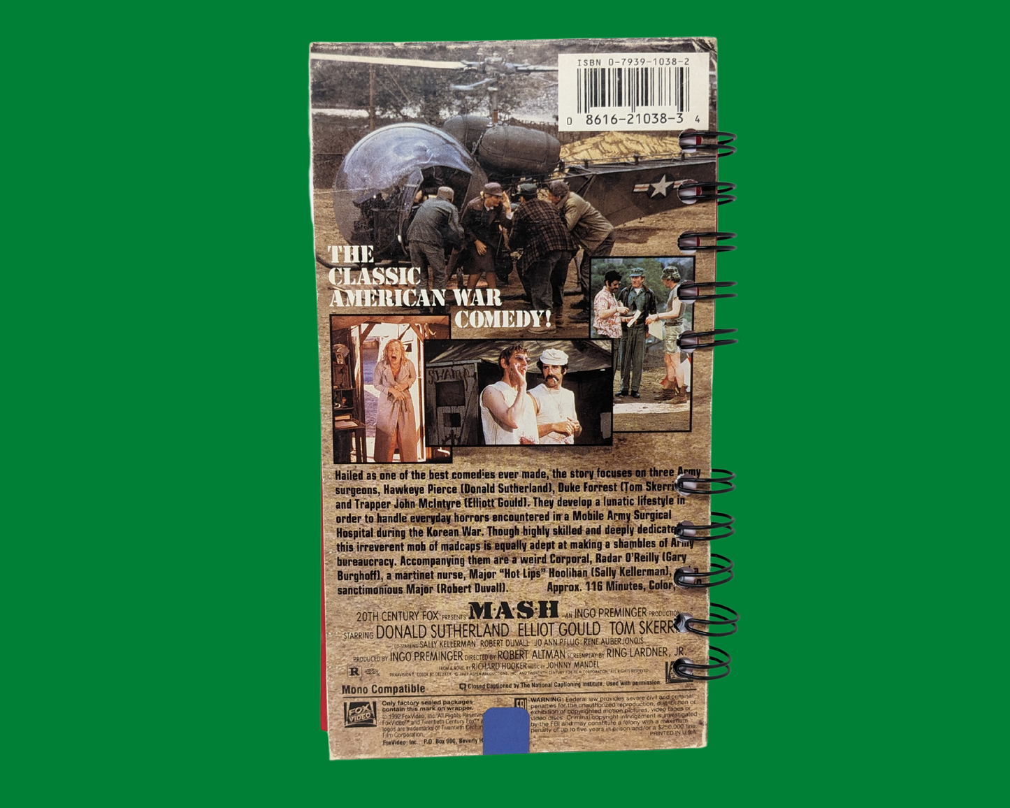 Mash VHS Movie Notebook
