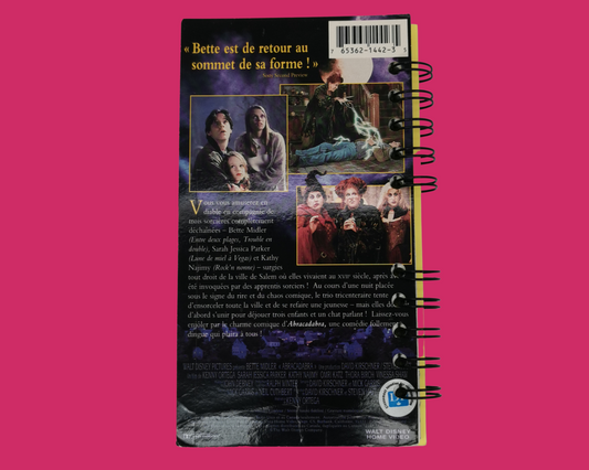 Hocus Pocus FRENCH Version VHS Movie Notebook