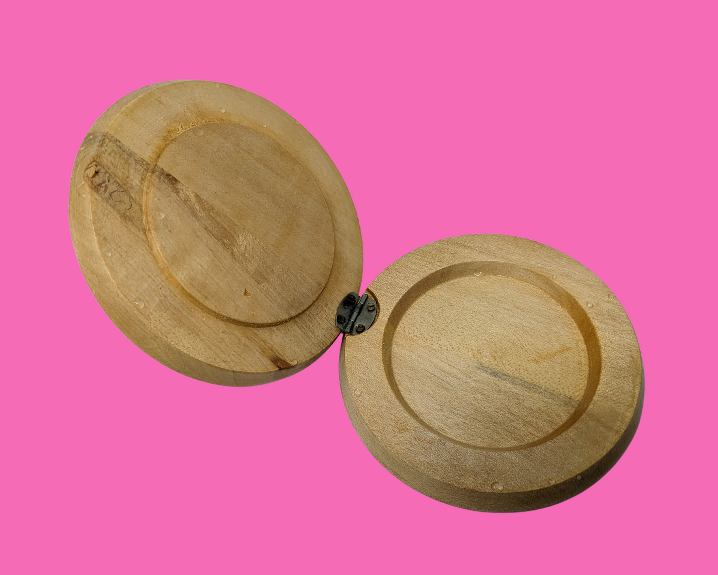 Vintage 1970's Wood Hamburger Press