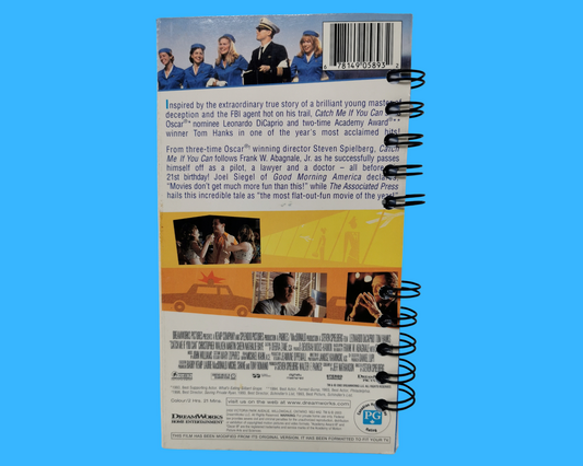 Catch Me If You Can VHS Movie Notebook
